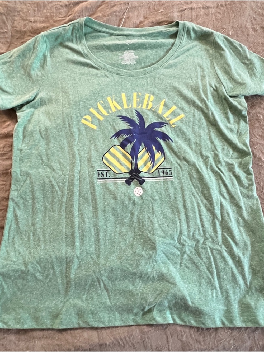St. John’s Bay Women’s Pickleball Graphic Short Sleeve T-Shirt Size Large